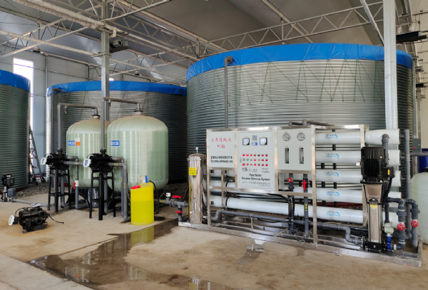 河北15T單級(jí)反滲透安裝調(diào)試完成